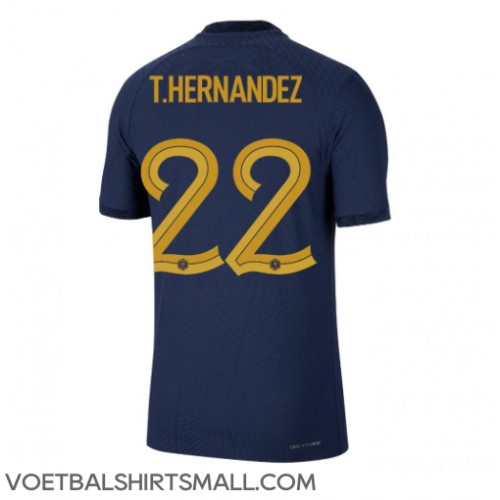 Frankrijk Theo Hernandez #22 Voetbalkleding Thuisshirt WK 2022 Korte Mouwen